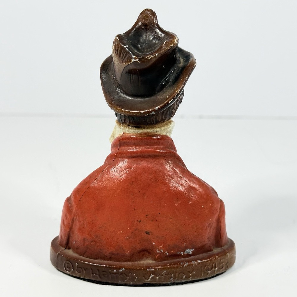 Vintage The Gay Philosopher Bust Figurine Chalkware Art Statue Retro - Picture 3 of 7